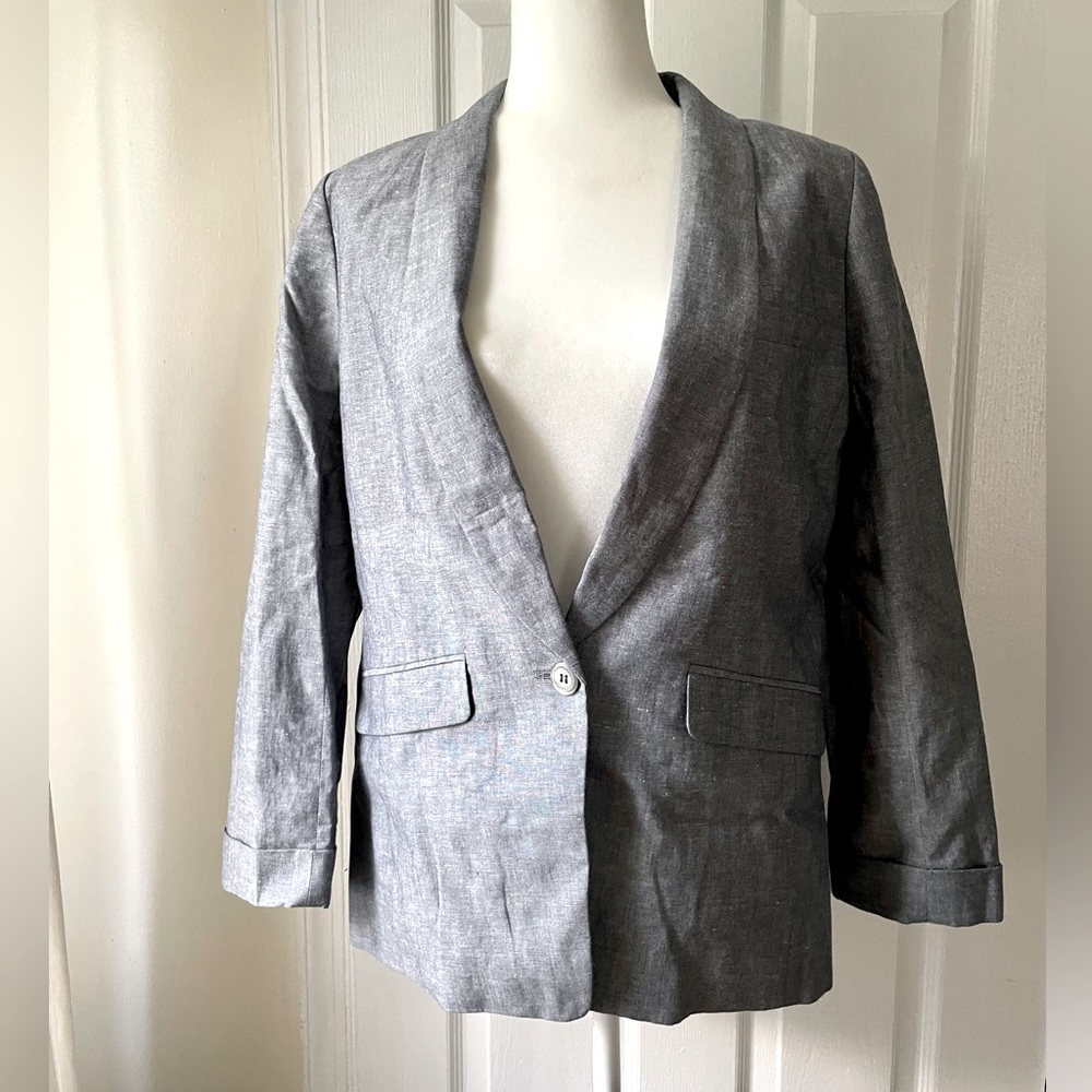 J.Crew Chambray Blazer Jacket NWT